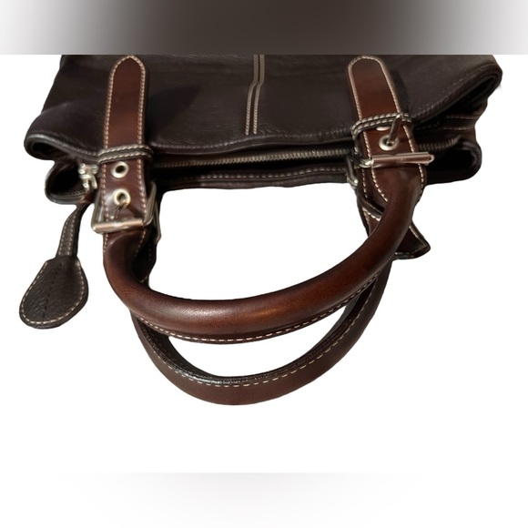 Dooney & Bourke Pebbled Leather All Weather Leather Bag/Satchel, Minimalist - Picture 10 of 17